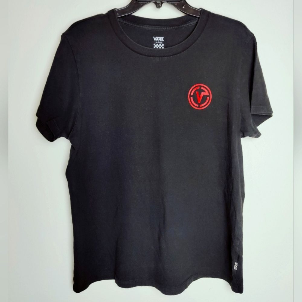 Vans Men's Crewneck T-shirt, Black, Size L